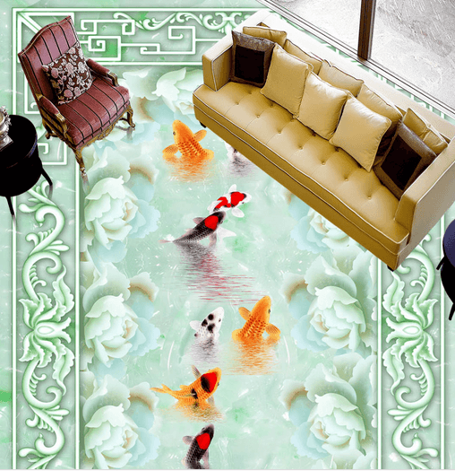 3D Fish Food 114 Floor Mural Wallpaper AJ Wallpaper 2