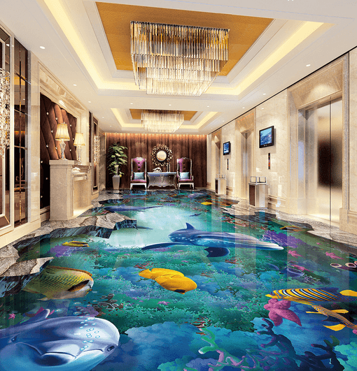 3D Undersea Creatures 073 Floor Mural Wallpaper AJ Wallpaper 2