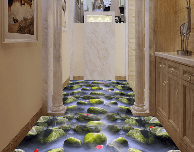 3D Petals Fly 158 Floor Mural Wallpaper AJ Wallpaper 2