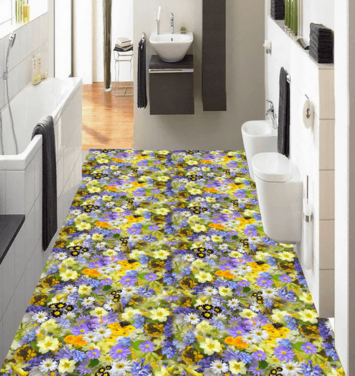 3D Garden 132 Floor Mural Wallpaper AJ Wallpaper 2