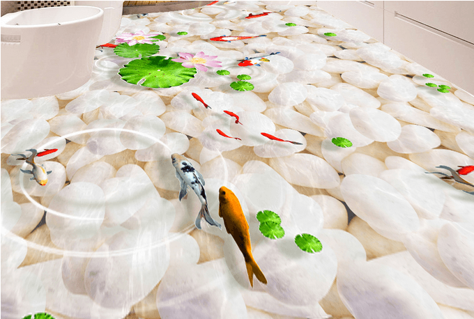 3D Water Pattern 100 Floor Mural Wallpaper AJ Wallpaper 2