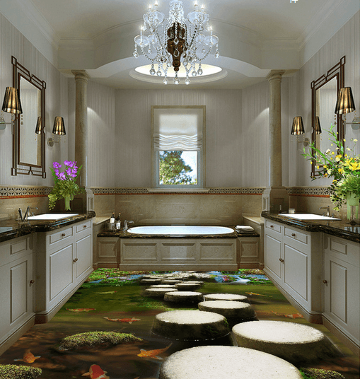 3D Tree Stump 071 Floor Mural Wallpaper AJ Wallpaper 2