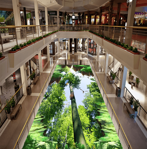 3D Small Tree 077 Floor Mural Wallpaper AJ Wallpaper 2