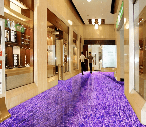 3D Lavender 115 Floor Mural Wallpaper AJ Wallpaper 2