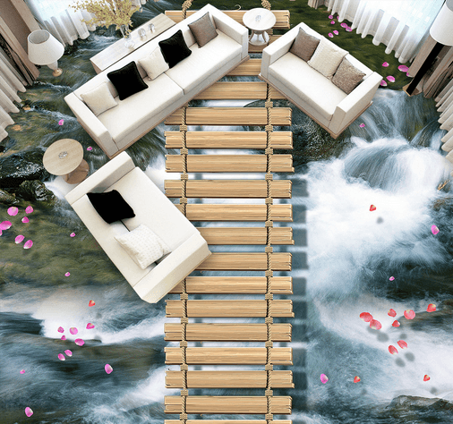 3D Boardwalk 037 Floor Mural Wallpaper AJ Wallpaper 2