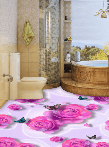 3D Lovely Flower 224 Floor Mural Wallpaper AJ Wallpaper 2
