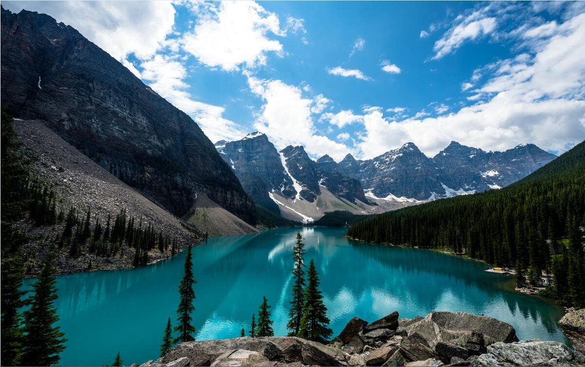 3D Snow Mountain Blue Lake 213 Garage Door Mural Wallpaper AJ Wallpaper