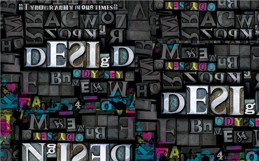 3D Text sculpture black Wallpaper AJ Wallpaper 1