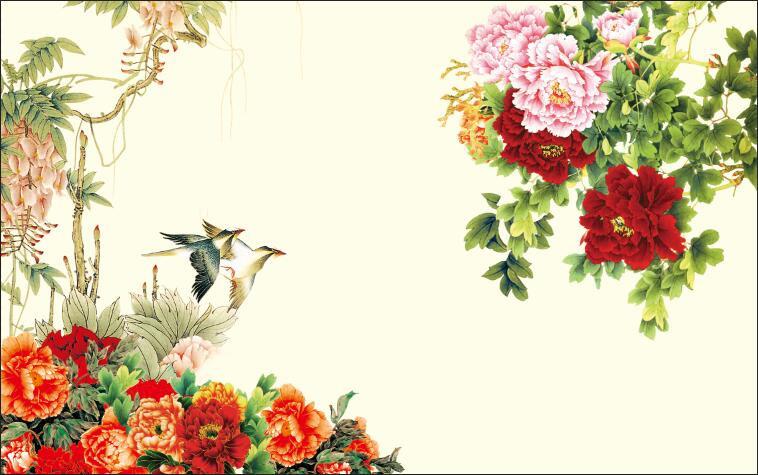 3D Plant colorful flowers Wallpaper AJ Wallpaper 1