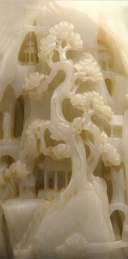 3D Tree carving jade stone Wallpaper AJ Wallpaper 1