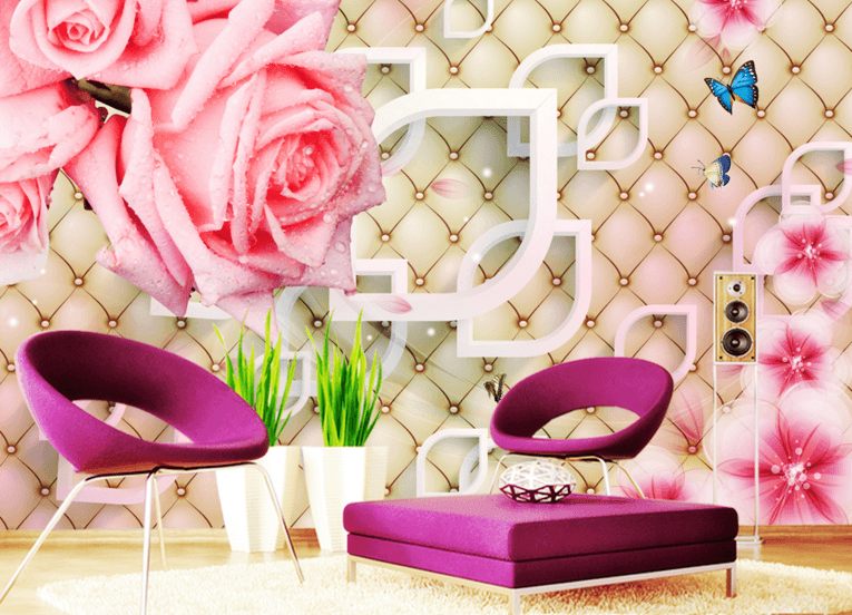 3D Rose Dew 278 Wallpaper AJ Wallpaper