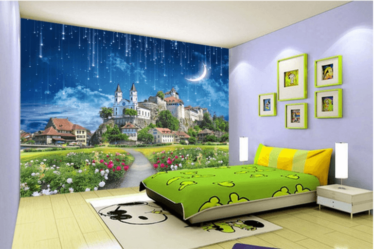 3D Castle Garden 243 Wallpaper AJ Wallpaper