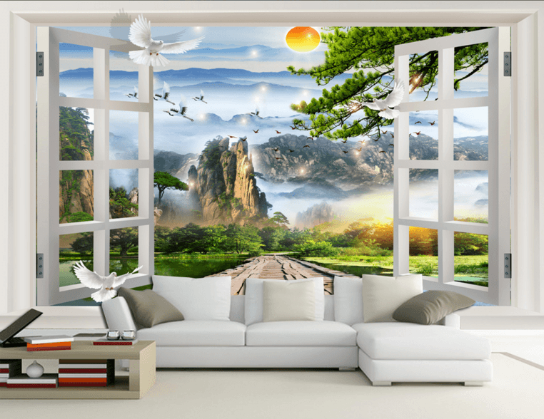 3D Crowned Crane 198 Wallpaper AJ Wallpaper