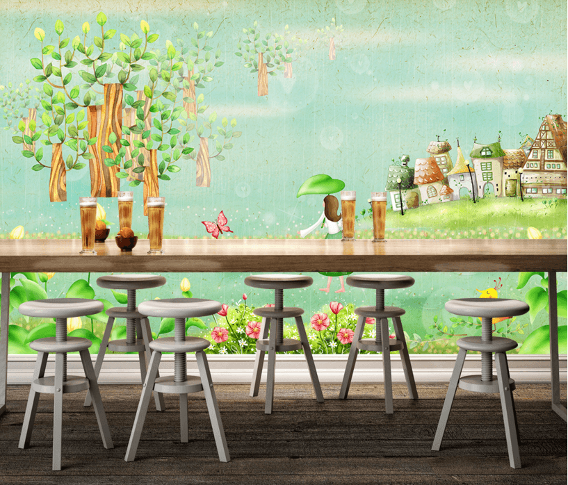 3D Lotus Umbrella 179 Wallpaper AJ Wallpaper