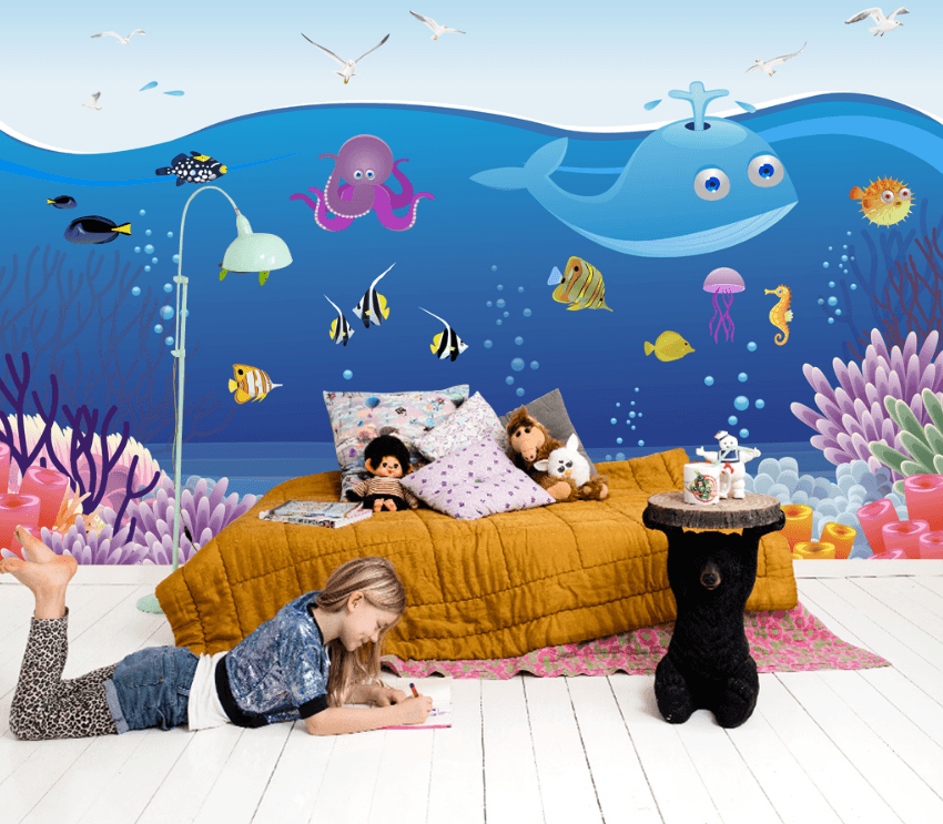 3D Jellyfish Whale 154 Wallpaper AJ Wallpaper