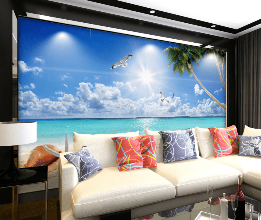 3D Sand Seagull 148 Wallpaper AJ Wallpaper