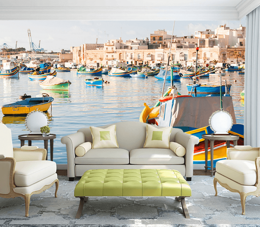 3D Bright Boat 118 Wallpaper AJ Wallpaper