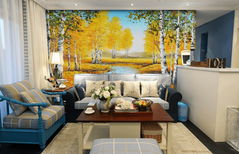 3D Maple Leaf Painting 088 Wallpaper AJ Wallpaper