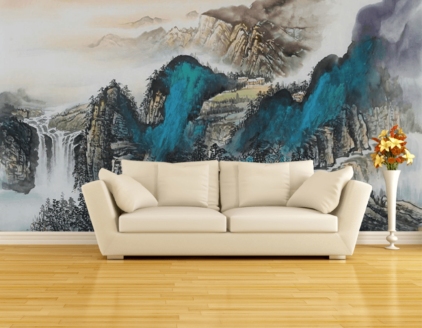 3D Landscape Painting 073 Wallpaper AJ Wallpaper