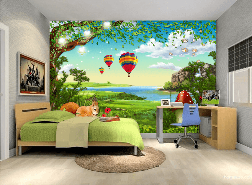 3D Squirrel Mushroom 048 Wallpaper AJ Wallpaper