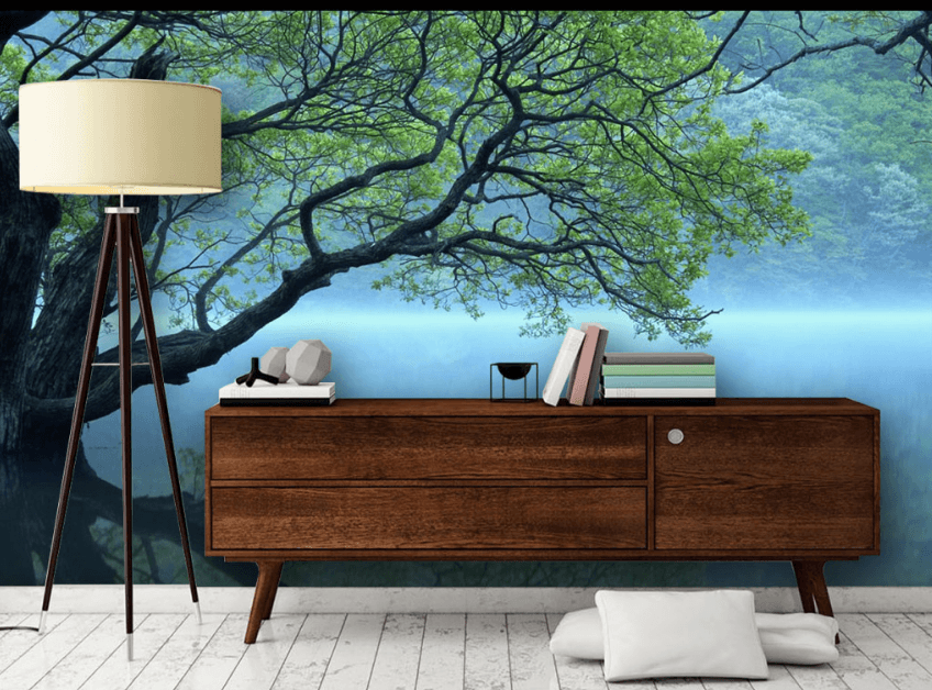 3D Tall Tree 033 Wallpaper AJ Wallpaper