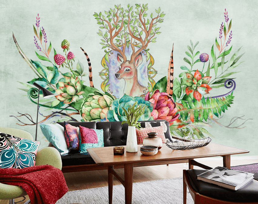 3D Fleshy Flowers 020 Wallpaper AJ Wallpaper