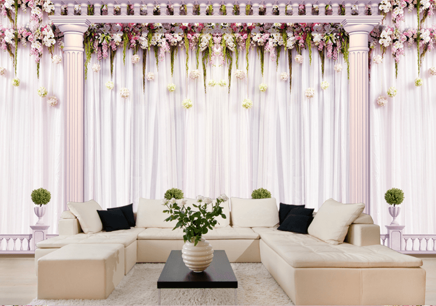 3D Flower Vanilla 577 Wallpaper AJ Wallpaper