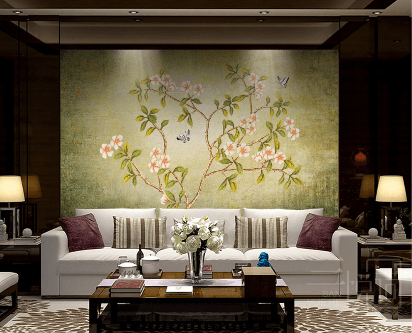 3D Tree Flowers 561 Wallpaper AJ Wallpaper