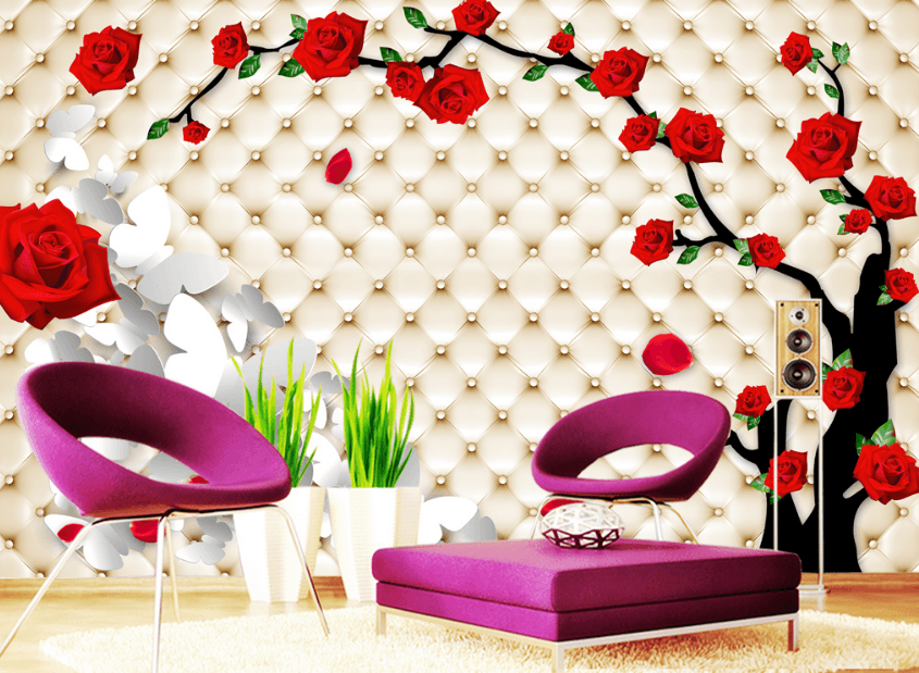 3D Red Rose 556 Wallpaper AJ Wallpaper