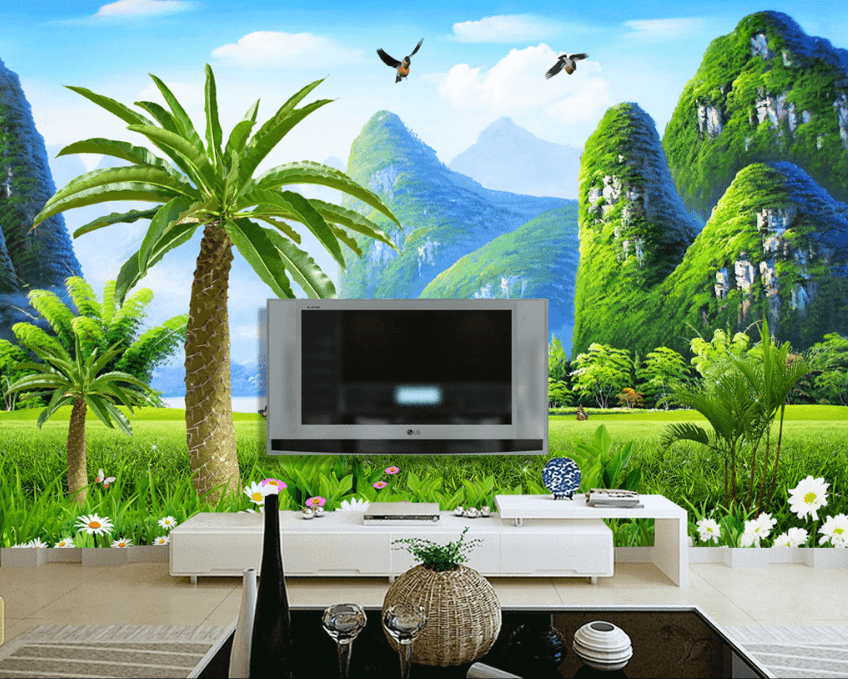 3D Lovely Mountain 543 Wallpaper AJ Wallpaper