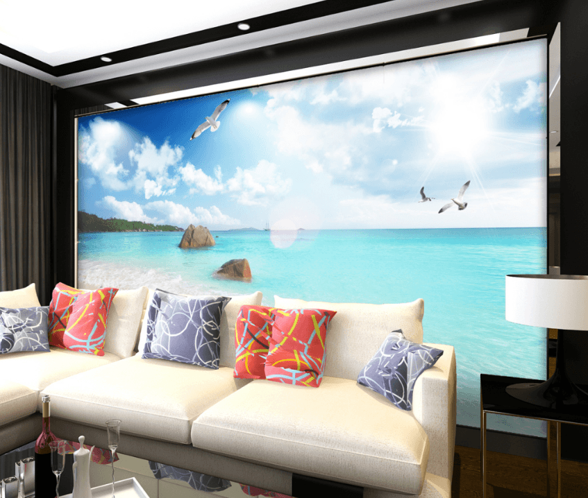 3D Endless Sea 527 Wallpaper AJ Wallpaper