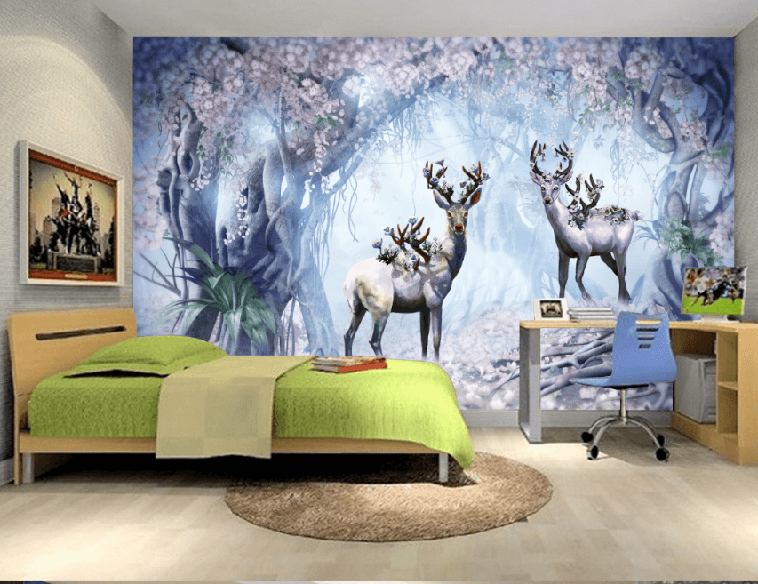 3D Beautiful Deer 514 Wallpaper AJ Wallpaper
