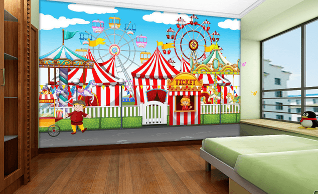 3D Amusement Park 443 Wallpaper AJ Wallpaper