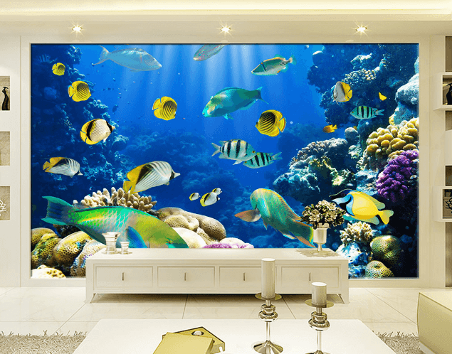 3D Fish School 415 Wallpaper AJ Wallpaper