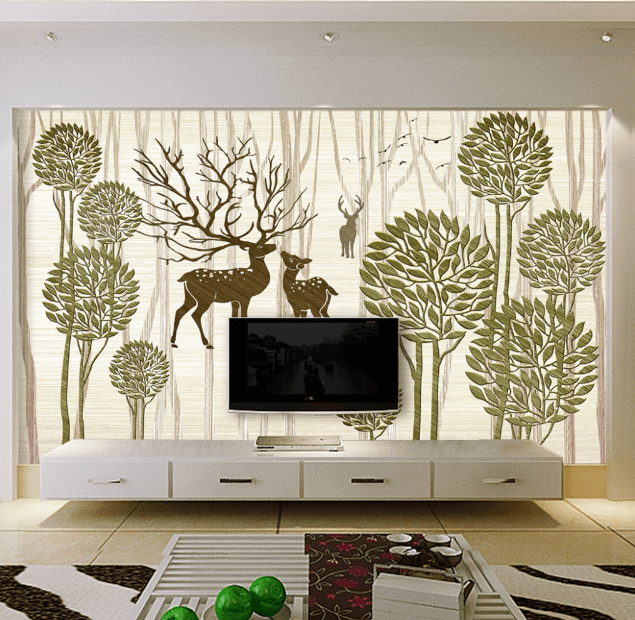 3D Dandelion Deer 388 Wallpaper AJ Wallpaper