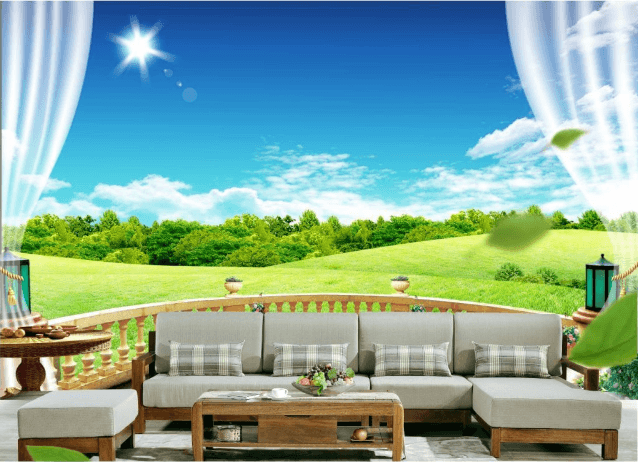 3D Meadow Sunshine 372 Wallpaper AJ Wallpaper