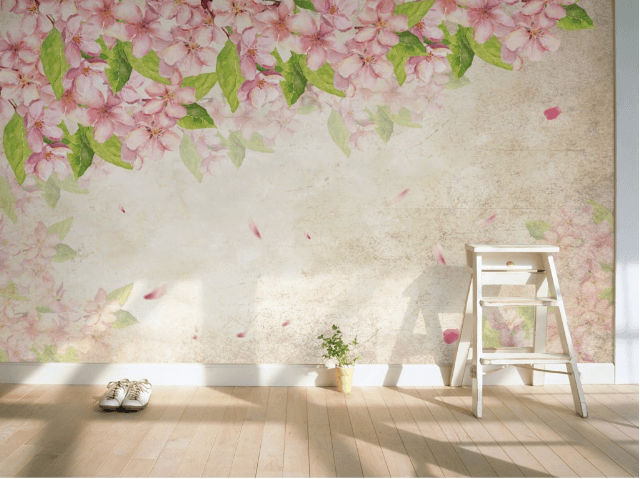 3D Flower Leaves 351 Wallpaper AJ Wallpaper