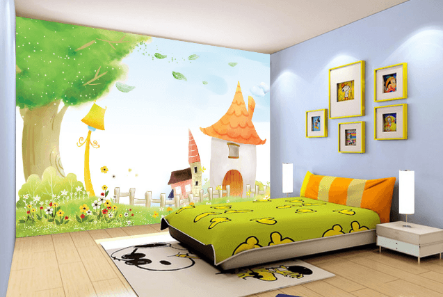 3D House Flower 342 Wallpaper AJ Wallpaper