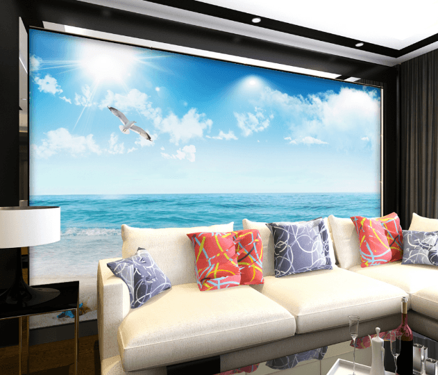 3D Boundless Sea 335 Wallpaper AJ Wallpaper