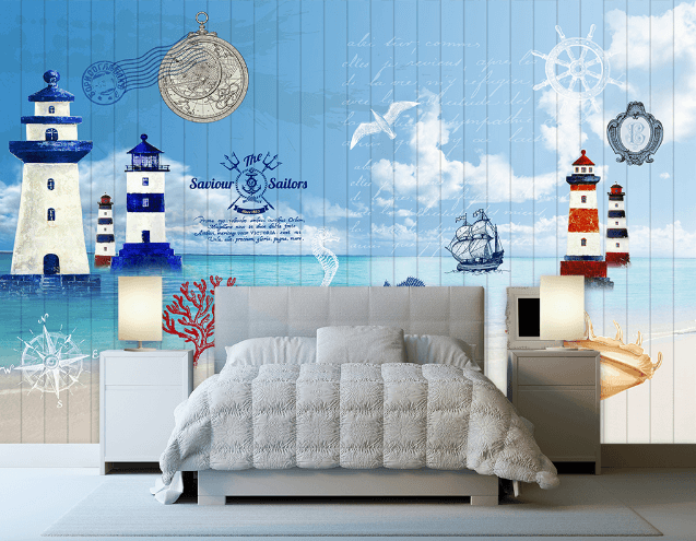 3D Lighthouse Sea 303 Wallpaper AJ Wallpaper