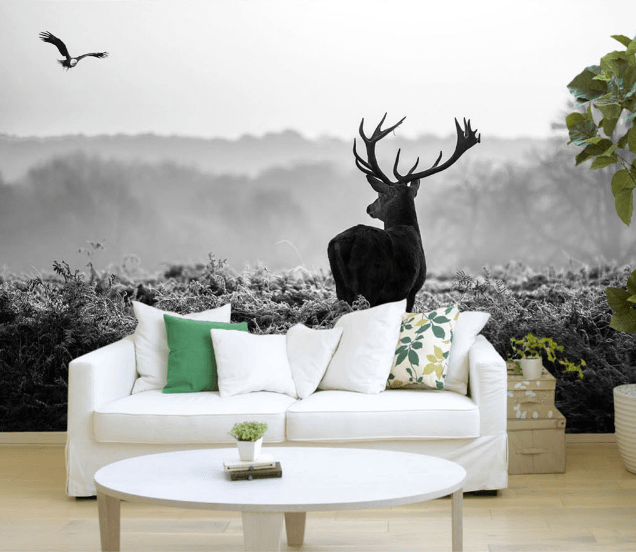 3D Deer Shadowy 296 Wallpaper AJ Wallpaper