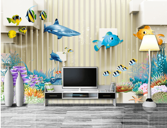 3D Cute Fish 294 Wallpaper AJ Wallpaper