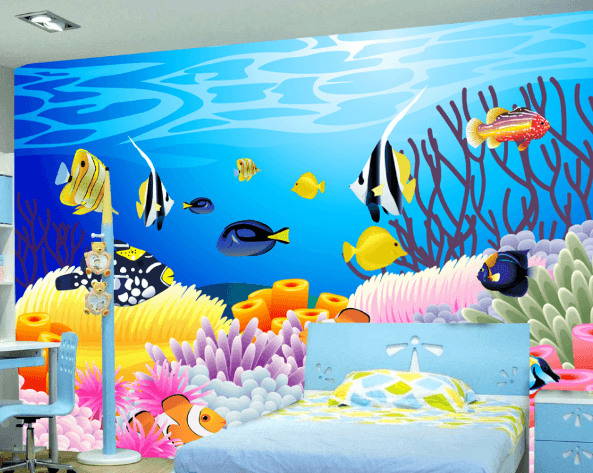 3D Coral Fish 293 Wallpaper AJ Wallpaper