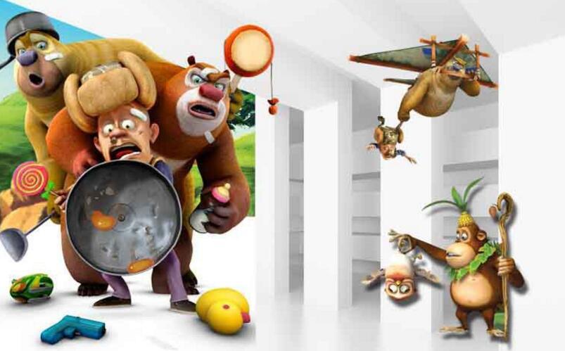 3D Funny Animals 875 Curtains Drapes Wallpaper AJ Wallpaper