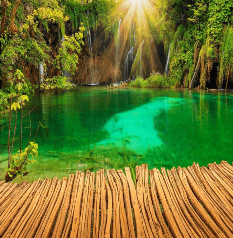 3D Lake Scenery 1016 Curtains Drapes Wallpaper AJ Wallpaper