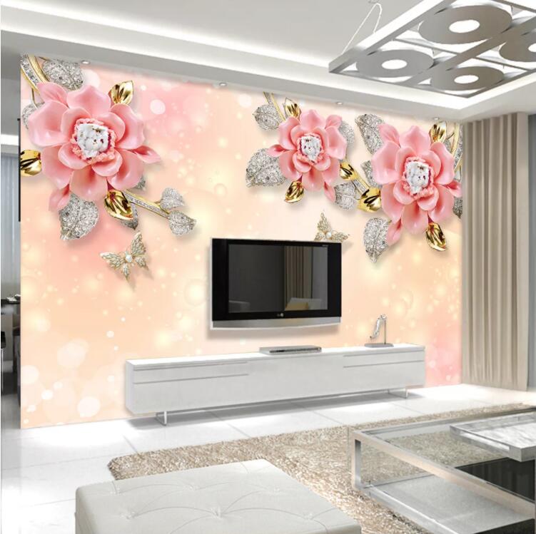 3D Flower Ornament WC880 Wall Murals Wallpaper AJ Wallpaper 2