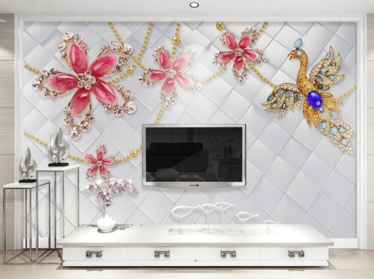 3D Phoenix Diamond WC779 Wall Murals Wallpaper AJ Wallpaper 2