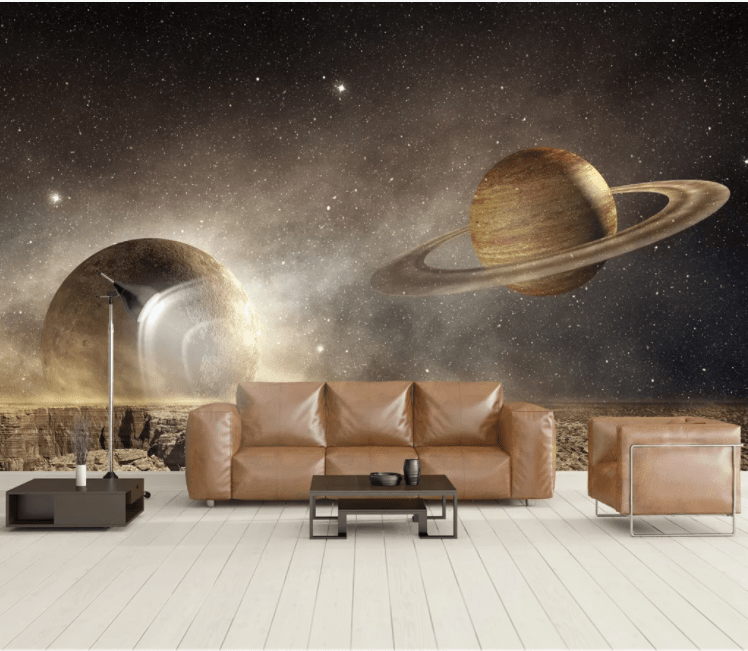 3D Cosmic Planet WC906 Wall Murals Wallpaper AJ Wallpaper 2