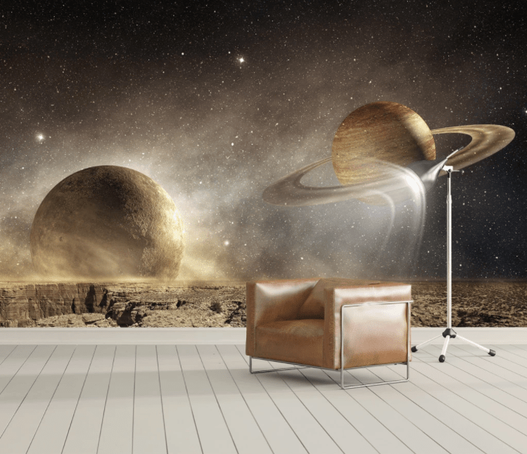 3D Cosmic Planet WC906 Wall Murals Wallpaper AJ Wallpaper 2