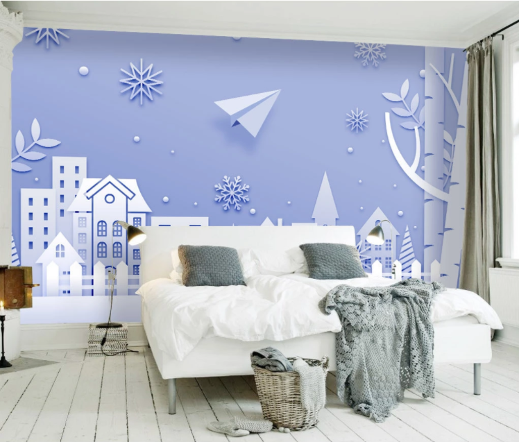 3D Paper Plane WC890 Wall Murals